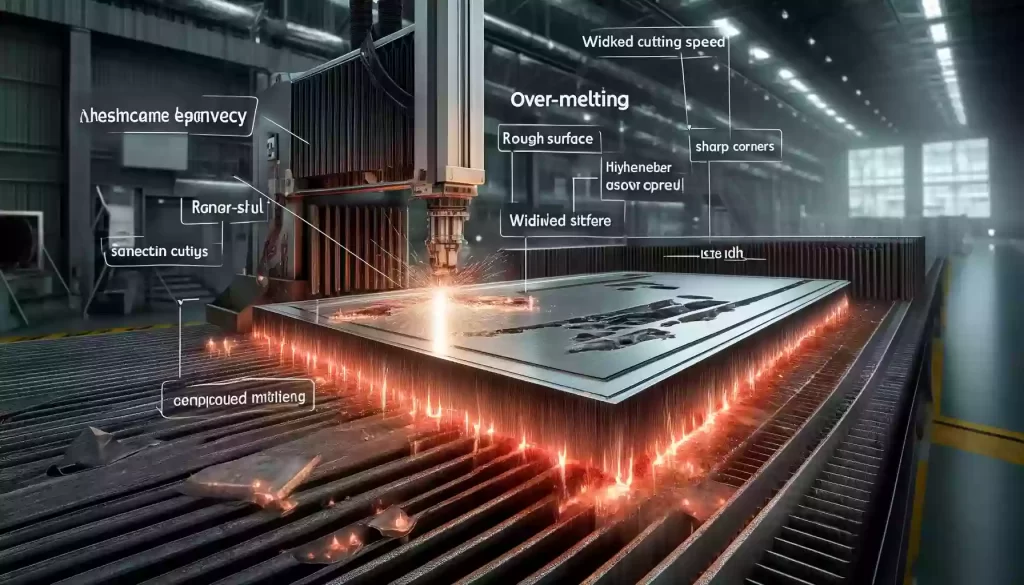 a picture of Laser cutting speed is too slow