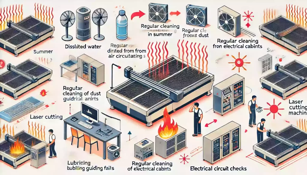 a picture of How to Prevent Laser Cutting Machines from Overheating in Summer