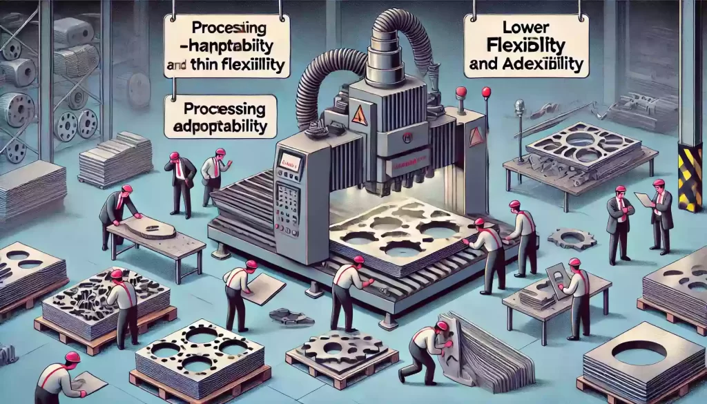 a picture of Material adaptability and flexibility of traditional cutting methods