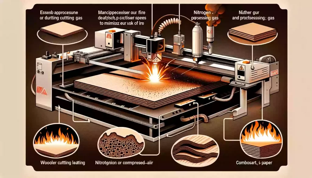 a picture of laser cutting organic materials